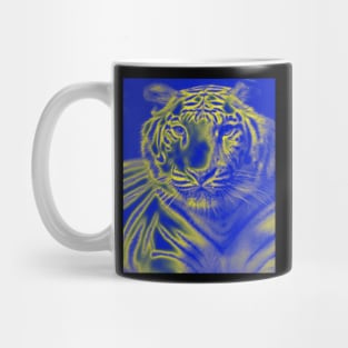 White Tiger from India - Yellow colour Mug